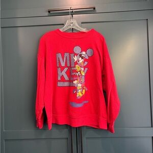Mickey Mouse Red Sweatshirt